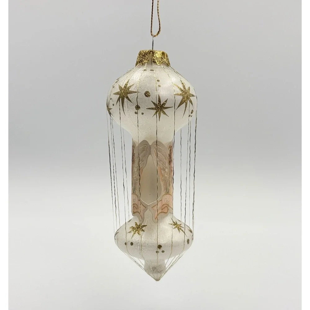 Carlton Cards 1996 Heirloom Ornament Godmother Heavenly Angel Glass Vintage